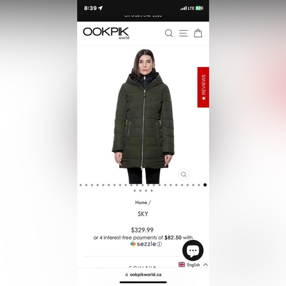 OOKPIK Sky Winter Jacket - Picture 2 of 6